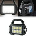 thumbnail image 2 of Hearth & Gear Solar Flashlight Handheld Solar Flashlight With USB Charging Rainproof Flashlight Rechargeable Multifunction Searchlight For Fishing Outdoor Camping Emergencies Water Bag for Hiking, 2 of 7