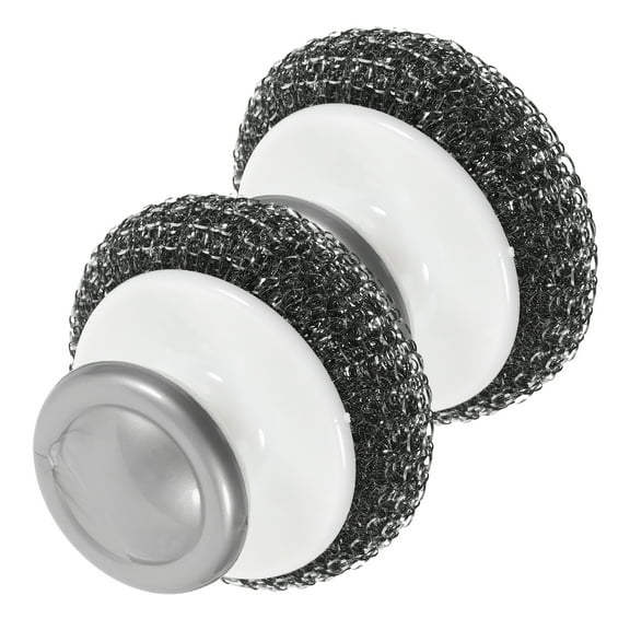 CHICHUMID Dish Scrubber With Ergonomic Handle For Removal 2Pcs 3.3X3.3X2.2In