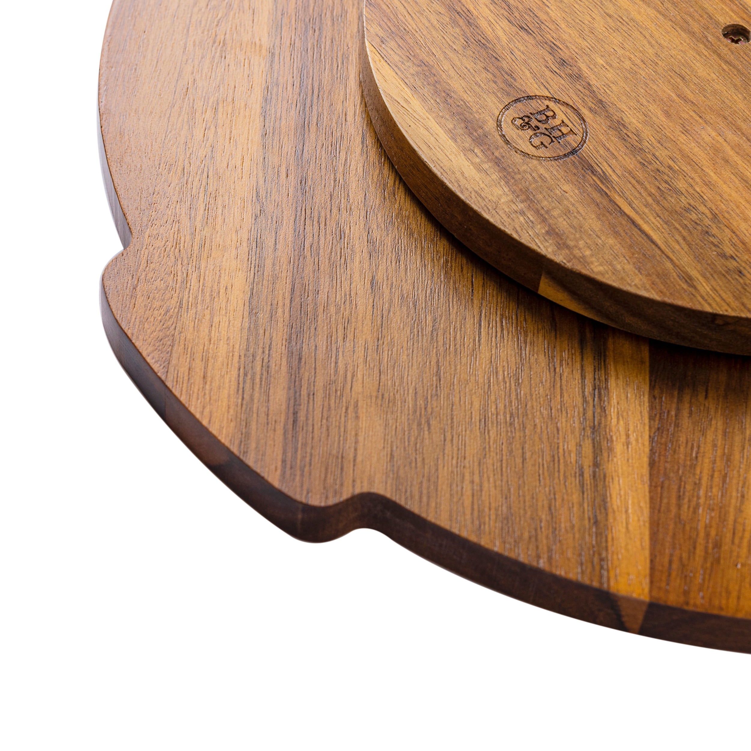 Better Homes & Gardens Acacia and Stoneware 5pc Lazy Susan Set, 15.35INW x 14.17IND x 2.8INH