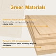 thumbnail image 6 of 48" x 84" Height Modern Sliding Barn Door Pine Paintable Closet Pantry Door with Installation Hardware Kits, 6 of 10