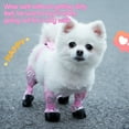 thumbnail image 6 of Waterproof Dog Boots Paw Protector Shoes All-weather Traction Grip Outdoor Walking Hiking Adventure Gear for Active Pets, Ukhbmc | A, Pink, 6 of 7