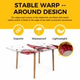 thumbnail image 4 of Valentine's Day Table Cloths for 3 Foot Rectangle Tables, Pink Red Love Heart Gnomes Eucalyptus Patio Waterproof Elastic Fitted Tablecloths, Washable Rectangular Table Cover for Camping, 4 of 8
