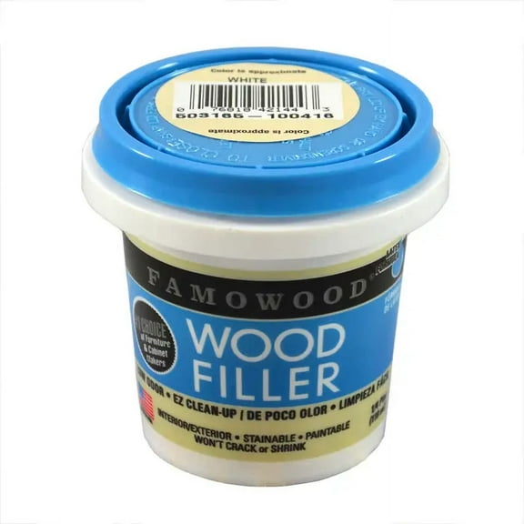 1/4 pt Eclectic Products 40042148 White Pine Famowood Water-Based Latex Wood Filler
