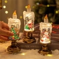 thumbnail image 1 of Las mejores luces de velas navideñas para decoración del hogar - Caja de regalo de cristal brillante con velas LED para escritorio, cumpleaños y decoraciones navideñas, 1 of 2