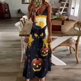 thumbnail image 3 of Halloween Scary Night Full Moon Fine Art Sleeveless Dress Summer Dress Woman 2025, 3 of 7