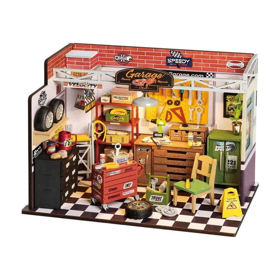 Rolife DG165 DIY Miniature House Kit - Garage Workshop