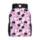 thumbnail image 1 of Disketp Pink Girl Halloween Mochila Unisex de Apertura Lateral Completa, Mochila para Laptop para Escuela, Trabajo y Viajes, 1 of 8