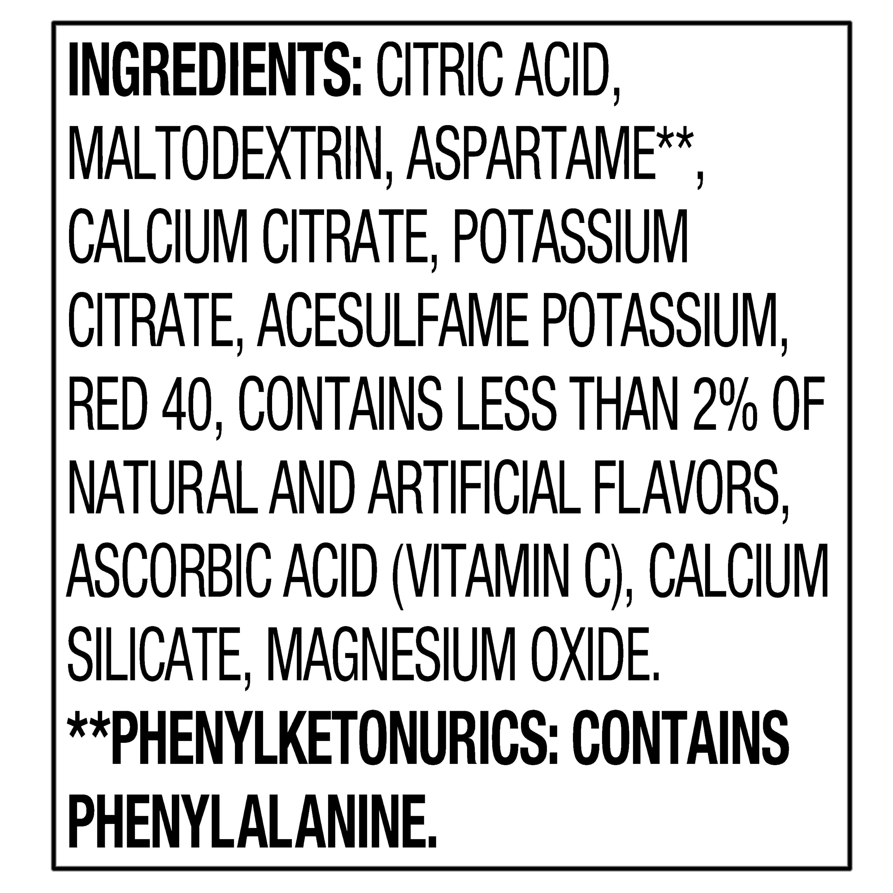 (12 pack) Great Value Sugar-Free Cherry Drink Mix Packets, 0.78 oz, 10 Count