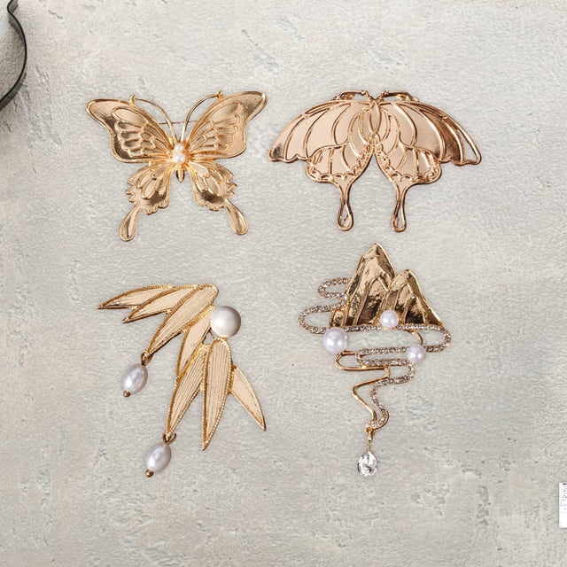 Paquete de 4 broches para ropa perfecl alfileres de Aleación elegantes para mujer