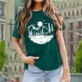 thumbnail image 3 of Mountain Graphic Tees for Women Summer Short Sleeve Crewneck Casual Adventure Travel Camping T Shirts, 3 of 5
