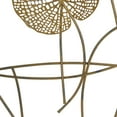 thumbnail image 6 of DecMode Blue Metal Floral Cutout Home Wall Decor with Gold Foil Accents, 38" x 1" x 29", 6 of 13
