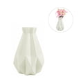 thumbnail image 3 of Inteprter Florero de decoración para el hogar, jarrón de plástico blanco, maceta de cerámica de imitación, cesta de flores, jarrones de decoración Decoración del hogar 3505 blanco leche Inteprter HA001856-04, 3 of 6