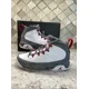 thumbnail image 2 of Ni-k-e Boys Air Jordan 9 302359-162 White Basketball Shoes Sneakers Size 6Y, 2 of 6