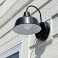 thumbnail image 4 of Design House Mason Industrial Barn Indoor/Outdoor Wall Mount Light with Metal Shade, Satin Black, 4 of 25