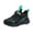 Black, variant on Kids Boys Girls Sports Sneakers, Breathable Knitted Mesh Running Shoes, Lightweight Athletic Shoes for Hiking and Casual Wear (Grey, 11.5-12 Years)