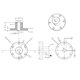 thumbnail image 4 of Conector de Acoplamiento de Brida ANGGREK Acero Inoxidable 10 Mm para Motores Modelo RC, 4 of 7