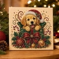 thumbnail image 5 of syligr Golden Retriever Christmas Diamond Art for Adults, Dog Christmas Pearl Art Kits, DIY Pearl Diamond Kit, Animals Bead Crafts Ornament, Xmas Party Decorations for Mantel, Unique Gift/Favors, 5 of 6
