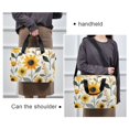 thumbnail image 6 of FORMRS 16" Laptop Bag Carrying Sleeve Case with Handle Travel Shoulder Briefcase, White Watercolor Sunflowers, 6 of 8