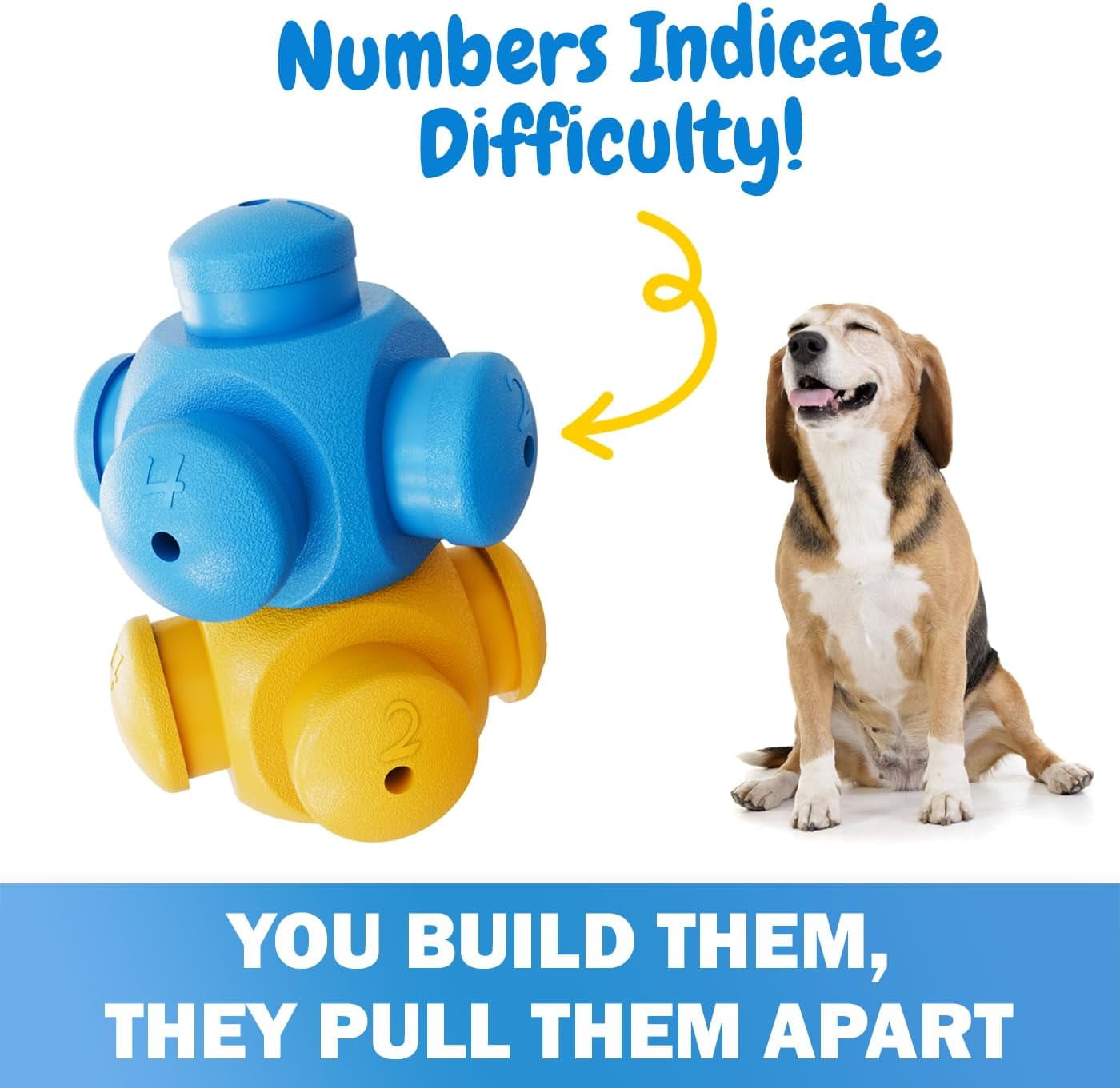 3 PACK Dog Treat Ball, Interactive Puzzle Dog Toys for Treat Dispensing, Boredom Busters, Mentally Stimulating, Hard Puzzle, Difficult Toys to Keep Them Busy, Cognitive Dog Games, Puppy Puzzle Toys