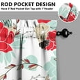 thumbnail image 5 of Kitchen Curtains and Valance Set 36 Inch Tier Pioneer Colorful Floral 3 Pieces Set Dining Room Small Curtain Drapes Cafe Curtains Valance for Home Decor Rod Pocket, 5 of 6