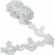 thumbnail image 1 of 3 yardas (2,4 pulgadas) de encaje veneciano plateado con lentejuelas metálicas bordadas festoneadas, adornos de costura, cinta con borde de cuentas y flores onduladas, apliques de boda, 1 of 9
