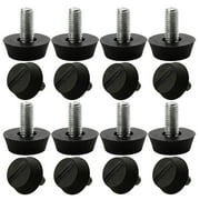 Uxcell M6 x 13x20mm Adjustable Leveling Feet Leveler Floor Protector for Chair Sofa Leg 16Pack