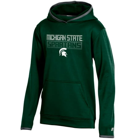 Youth Russell Green Michigan State Spartans Pullover Hoodie