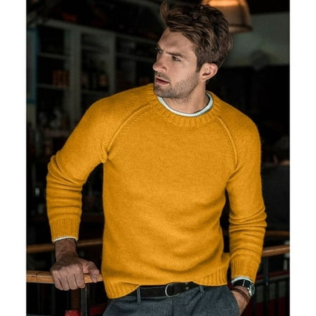 Autumn Winter Men Knitted Sweaters Pullover Wool
