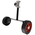 thumbnail image 1 of LEFU for Upgrade Design Walk Behind String Trimmer Push Eater Wheels - Adjustable Height 13.7-17.7 Inch, 180° Angle, Compatible with for 28mm Shaft Tubes for Most Backpack Mowers, 1 of 10