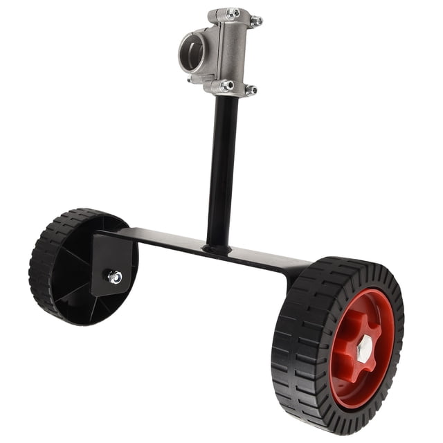LEFU pour Conception Améliorée, Roues de Coupe-Bordures - Hauteur Réglable 13.7-17.7 Pouces, Angle 180°, Compatible avec Tubes d'Arbre de 28mm pour la Plupart des Tondeuses à Dos