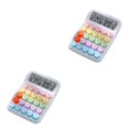thumbnail image 3 of Sidaley Calculadora científica sin esfuerzo y que ahorra tiempo con pantalla grande Calculadora de contabilidad moonlight white blanco claro de luna 2piezas, 3 of 6