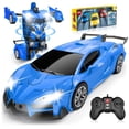thumbnail image 1 of Coche a control remoto Qumcou Transform de 2,4 GHz a escala 1:16 para niños, 1 of 7