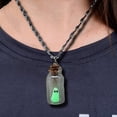 thumbnail image 5 of Adopt a Ghost Necklace Set - Glow in The Dark Ghost Bottle Pendant & Earrings, Spooky Cute Halloween Jewelry for Adults, 5 of 5