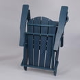 thumbnail image 3 of TOPCOMFY Adirondack Chair Folding HDPE Outdoor Patio Lawn Deck Fire Pit Seating with Dual Cup Holder Wood Texture Navy Blue, 3 of 5