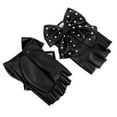 thumbnail image 3 of DiMaddie Fingerless Rivet Punk Gloves for Kids, 3 of 7