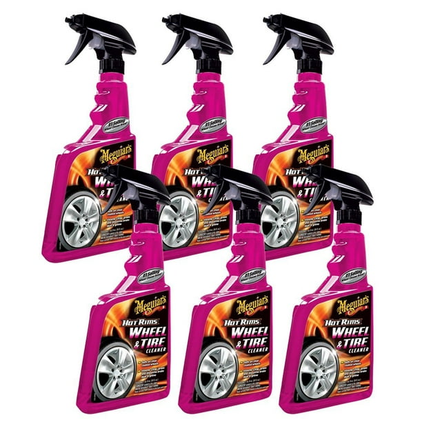 Meguiar's G9524 Hot Rims Wheel & Tire Cleaner (1 Case 6 Bottles