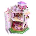 thumbnail image 1 of Puzzle 3D Dollhouse Sourcingbay Rooftop Romance con luz LED, 1 of 9