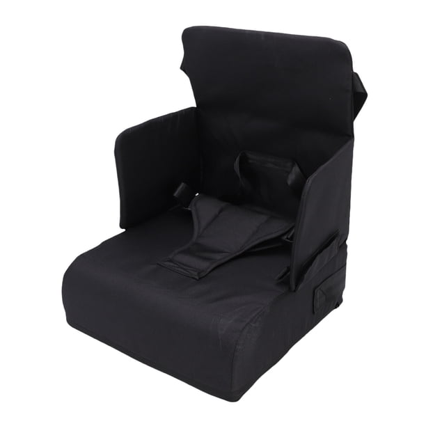 Asiento Elevador De Viaje Para Bebé, Trona De Viaje Portátil Antideslizante, Cojín Creciente Para Silla De Cocina, Mesa De Comedor, Color Negro