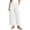 White, variant on Bxsruta Women's Cargo Pants Wide Leg Relaxed Fit Cropped Trousers Casual Summer Everyday Wear