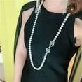 thumbnail image 2 of EOEMY 24 Inch Genuine Natural Aaa 9-10mm White South Sea Pearl Necklace, 2 of 3