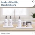 thumbnail image 4 of Spacewiser Countertop and Vanity Tray - 2 PC (11â€ and 7â€) Shatterproof Silicone Kitchen and Bathroom Trays for Counter, Kitchen Soap Dispenser Tray, Vanity Trays for Bathroom, Perfume Key Tray, 4 of 4