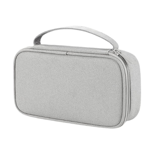 Organizador de cables de viaje Bolsa de almacenamiento de cables Bolsa ligera para accesorios tecnológicos Gris claro