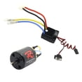 thumbnail image 3 of Kit de motor con escobillas 540, piezas de repuesto fáciles de instalar, piezas profesionales para coches y camiones RC con ESC de 60 a para D90 45T, 3 of 8