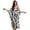 White and Black - Cute Panda, variant on DISNIMO Skull Rose Print Kaftan Dresses for Women Plus Size V Neck Swimsuit Cover Ups Women's Long Cover Up for Bathing Suit Batwing Sleeve Swimsuit Coverups Soft Loungewear