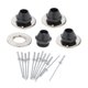 thumbnail image 1 of Eigraketly 4 Pieces Cement Stucco Sprayer Nozzles Tools Sprayer Wall for Painting Wall Artesanía, 1 of 1