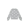 thumbnail image 5 of Women Valentine's Day Sweater Trendy Heart Lips Print Y2k Knit Sweater Crewneck Kawaii Sweater Fall Winter Harajuku Sweater (Black, M), 5 of 7