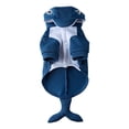 thumbnail image 2 of Shark Dog Blue Pet Outfit with Fin and Tail Size L for Small Medium Dogs Party Photo,L, 2 of 7