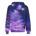 thumbnail image 4 of YABCSAZ Women's Ugly Christmas Sweaters Christmas Tree Snowflakes Reindeer Santa Claus Oversize Sweatshirt Fleece Zipper T Shirts Casual Loose Warm Pullover Tops T Shirts for Xmas Party, 4 of 4