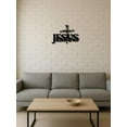 thumbnail image 5 of Jesus Cross Metal Wall Art Sign,Christian Home Decor for Bedroom, Living Room, 5 of 6