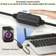 thumbnail image 5 of Computer Speakers for Desktop PC  Plug & Play USB Speaker with 2 Speaker Units  360° Stereo Surround & Dynamic RGB Light PC Speakers  USB Powered Wired Speakers for Desktop  Laptop  Proj, 5 of 5